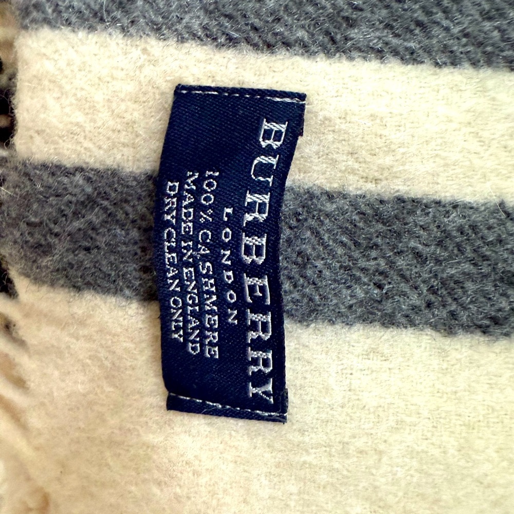 Burberry Plaid Cream Scarf